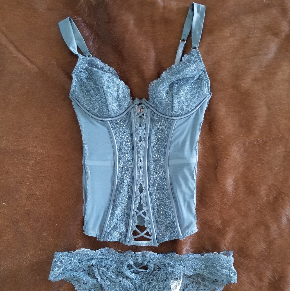 Lace and Bling Bustier (panty sold separately)